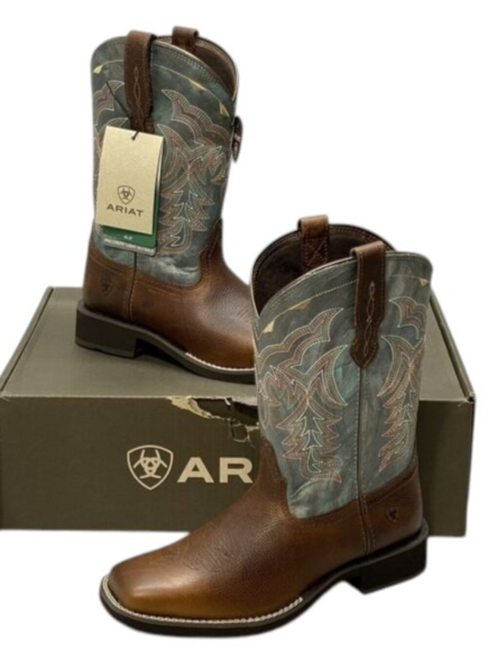 NEW ARIAT Women’s Delilah Western Boots – Spiced Cider Leather – Size 9
